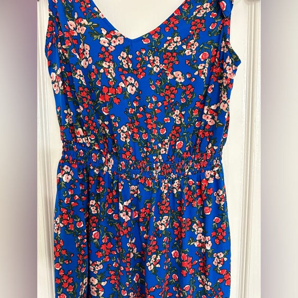 NWOT Bebop be you be free royal blue floral romper - Picture 6 of 12